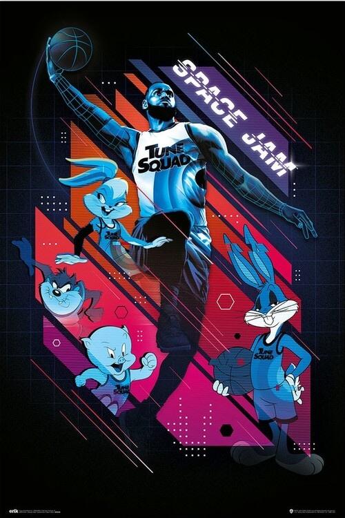 Poster, Film poster Space Jam 2 - All Characters 61x91,5 cm