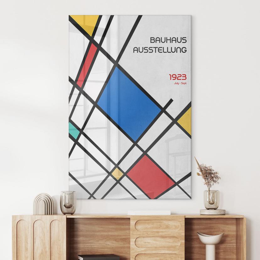 Stampa su vetro acrilico Retro Bauhaus 1923 - Retrodrome