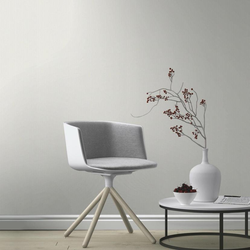 Almindeligt tapet, tekstureret non-woven tapet Bauhaus hvid