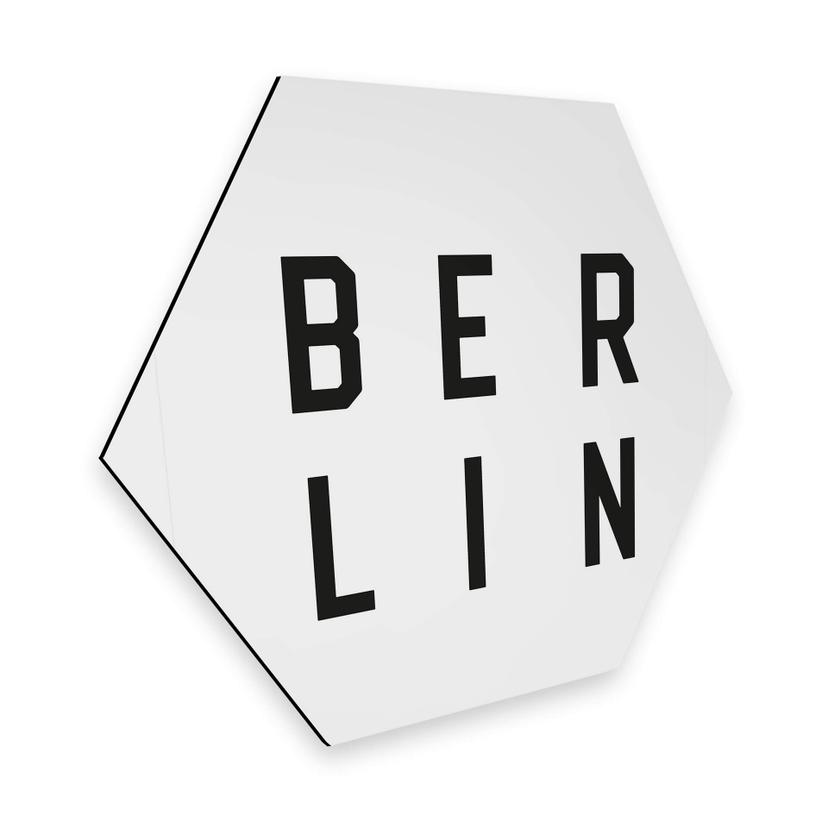 Hexagon - Alu-Dibond - Typografi Berlin