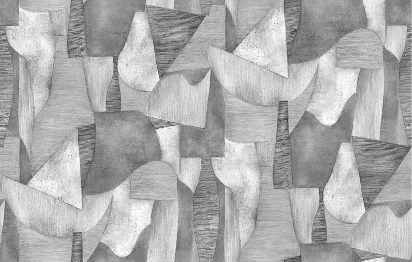 Abstrakt geometrisk Fototapet i grå med betonlook og tekstur 2,7 x 4,24 m