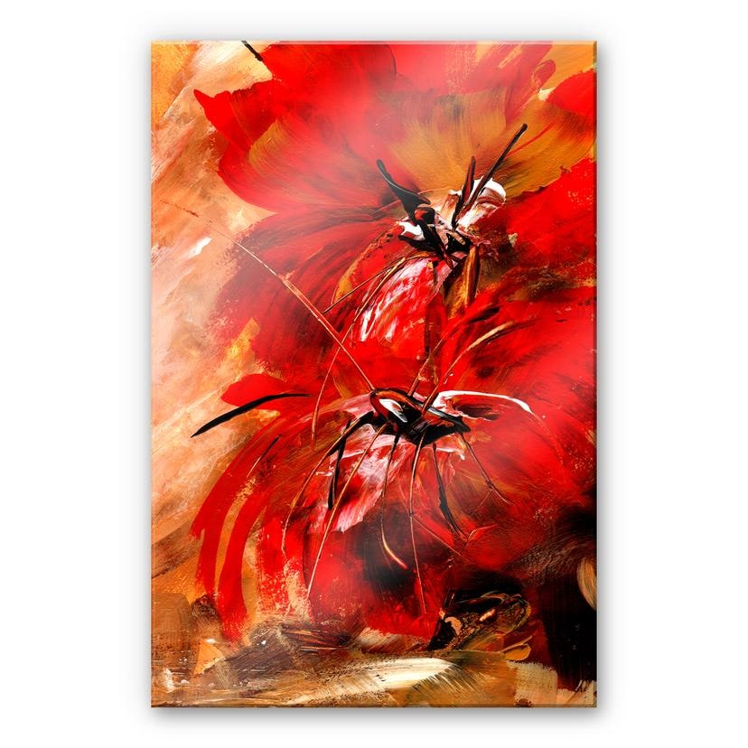 Tableau en verre acrylique - Niksic - Fleurs
