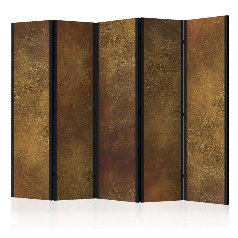 Schermo divisorio - Allure dorata, 3 pezzi