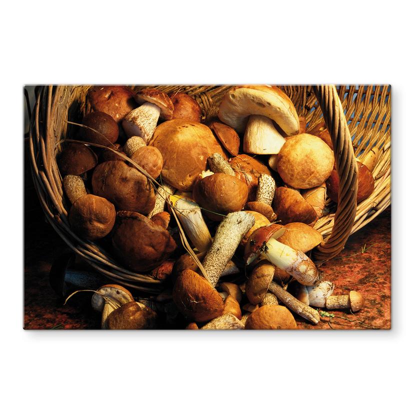 Pannello paraschizzi - Cesto di funghi
