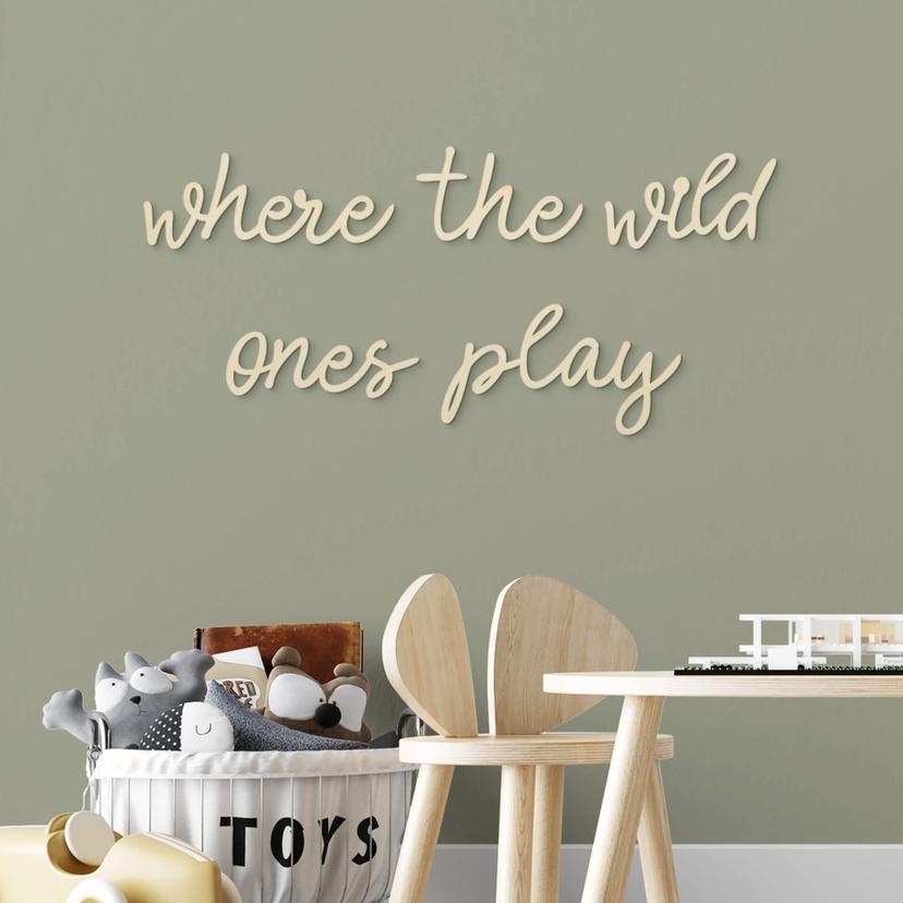 Vægdekoration Popler træ Where the wild ones play