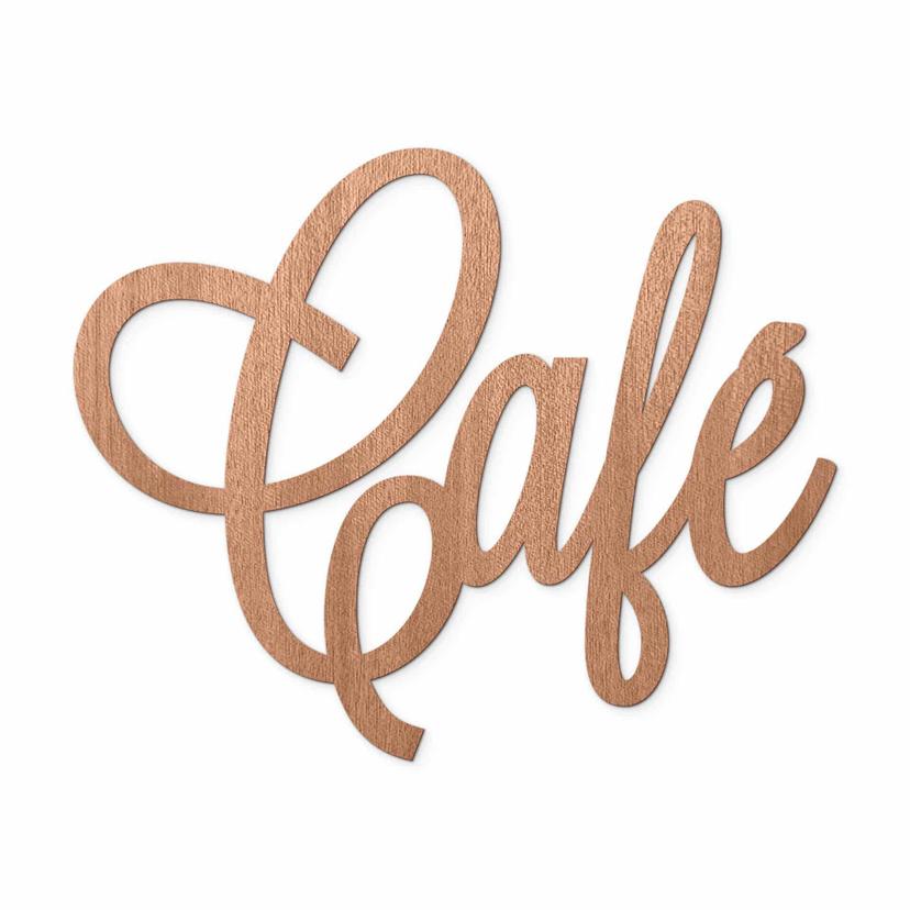 Scritta in legno - Café