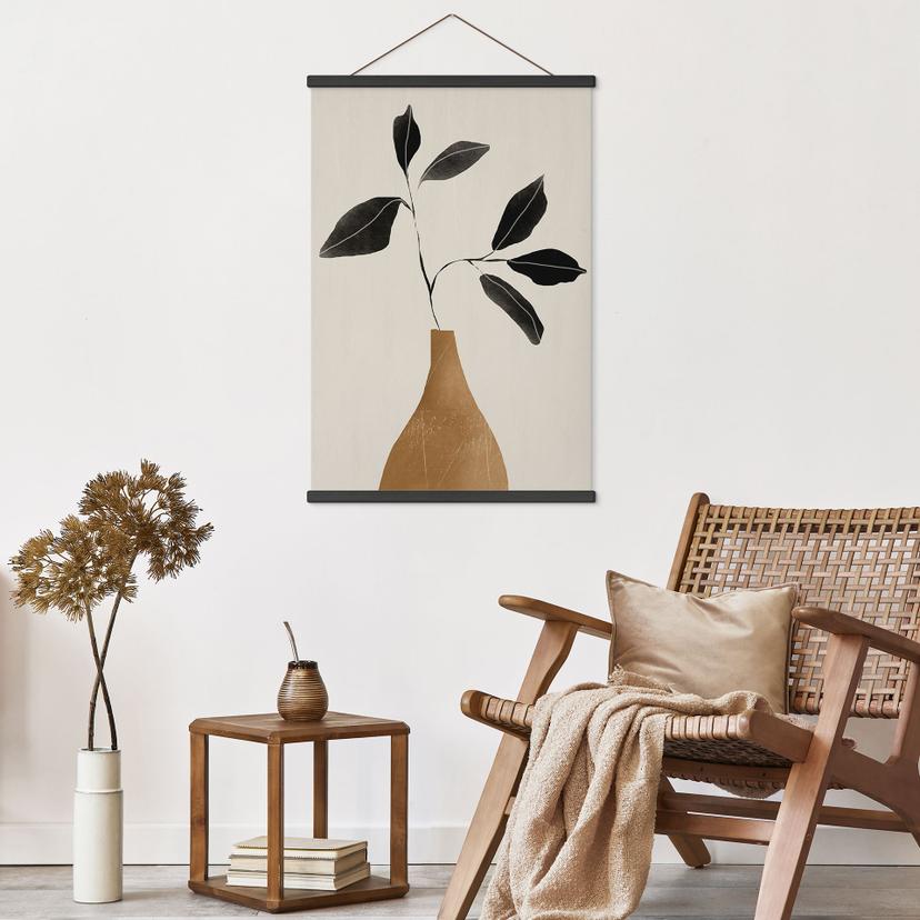Stampe su tessuto in vaso dorato - ThingDesign