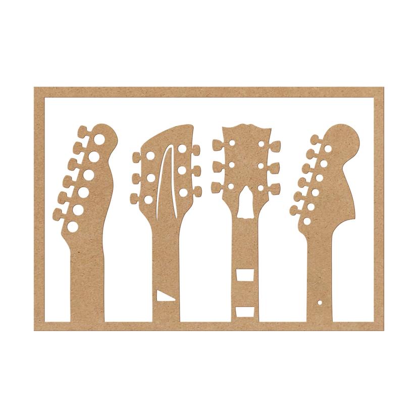 Decoro MDF Chitarra - Testata
