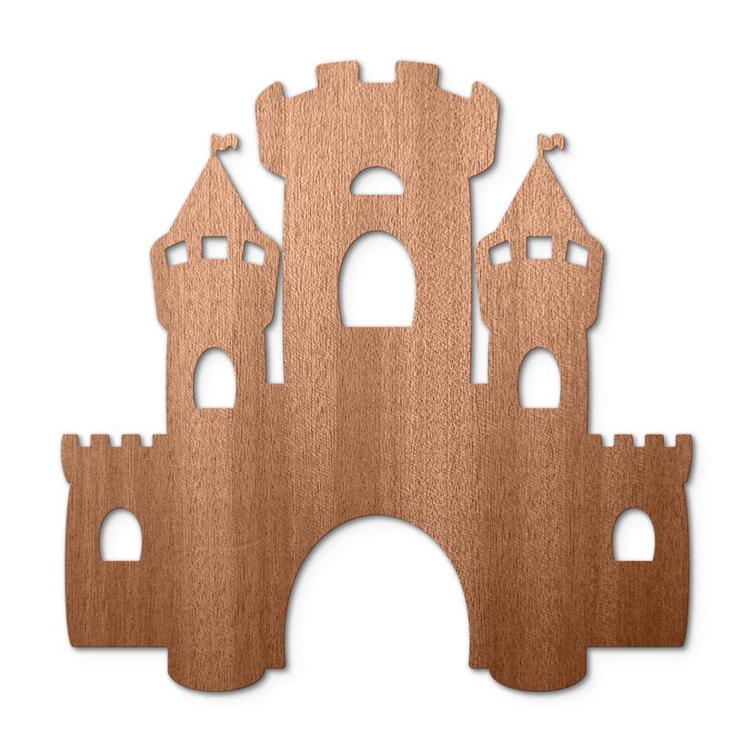 Decoro in legno- Castello