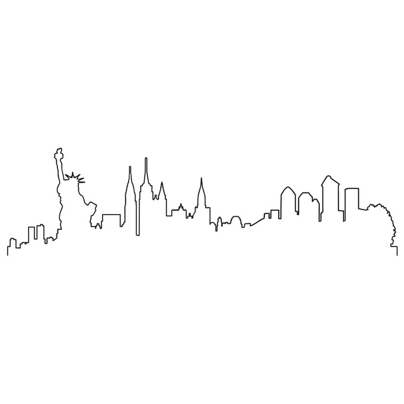 Adesivo murale - Skyline New York