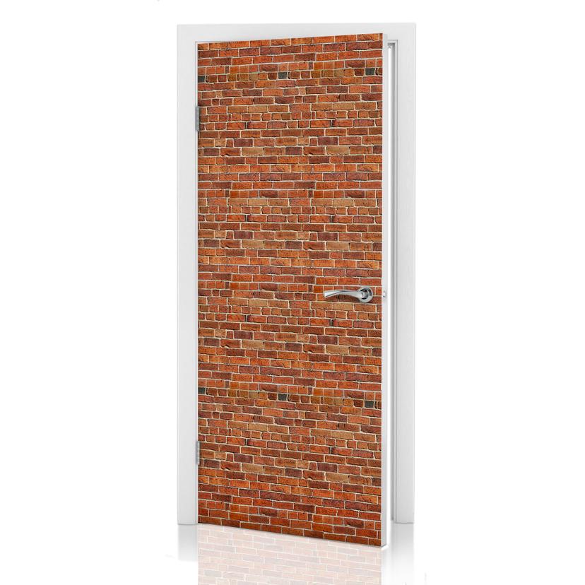 Türdesign Ziegelsteinmauer 91x200 cm