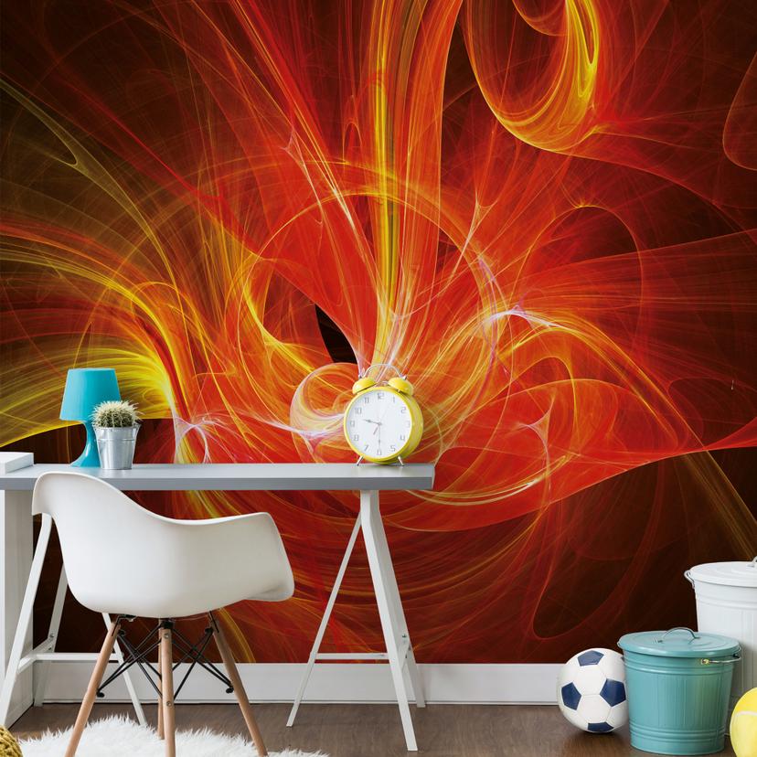 Fototapet Chaos Ray rot - 240x260 cm