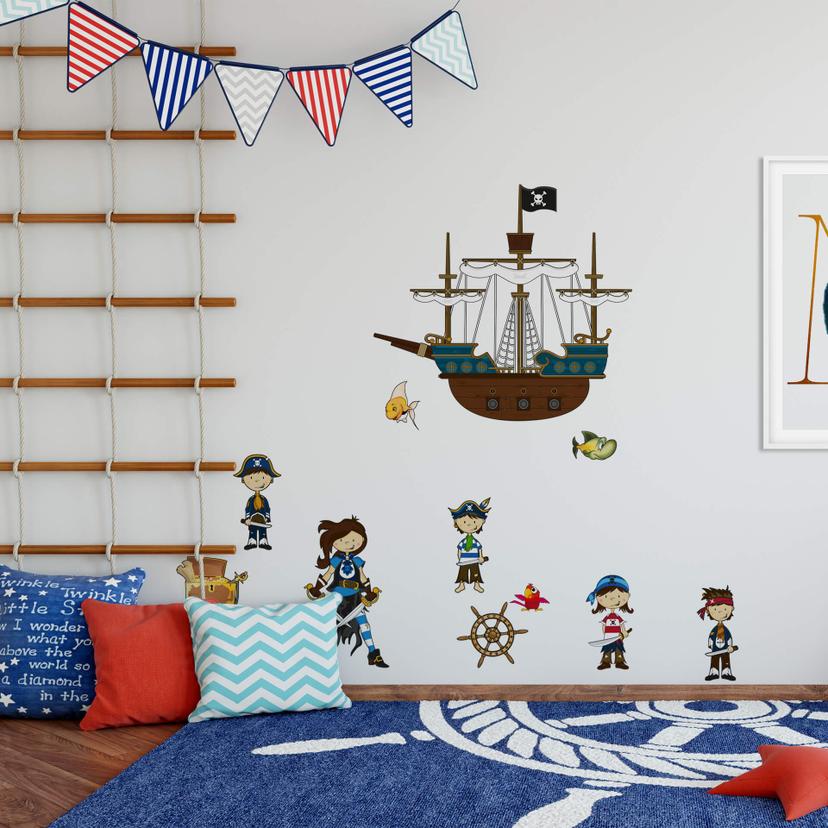 Sticker mural - Monde des Pirates