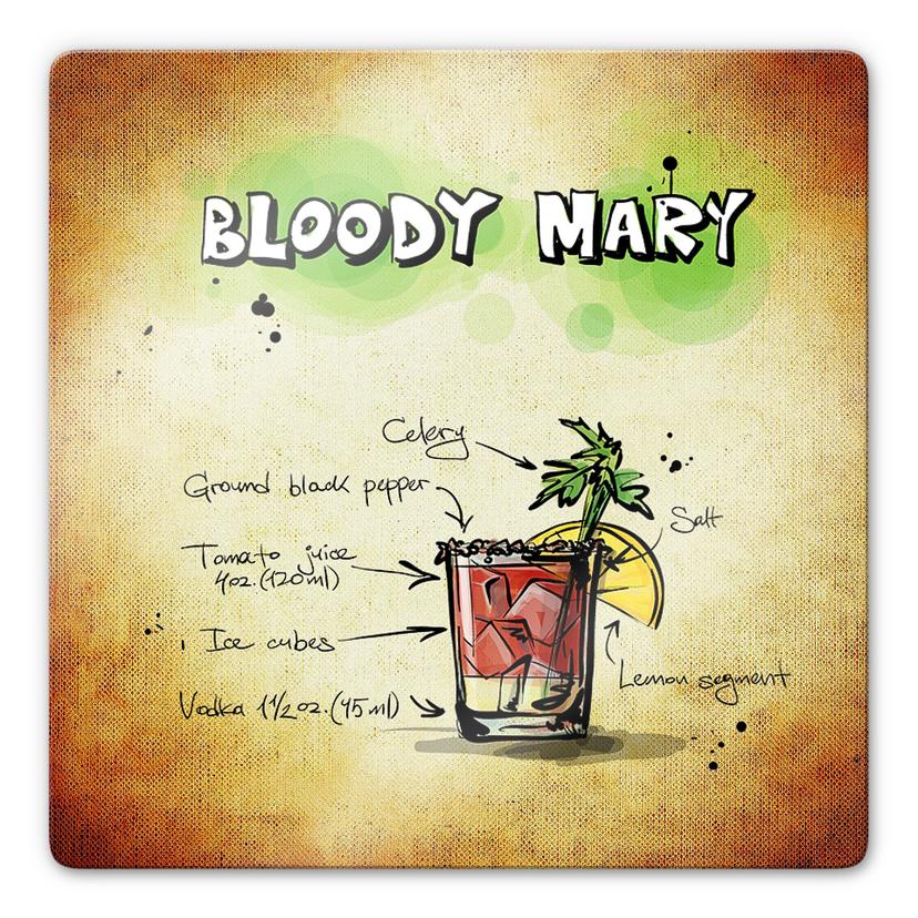 Glasbillede - Bloody mary opskrift