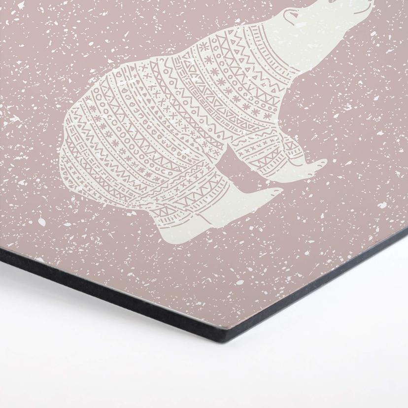 Esagoni Alu-dibond - Orso polare