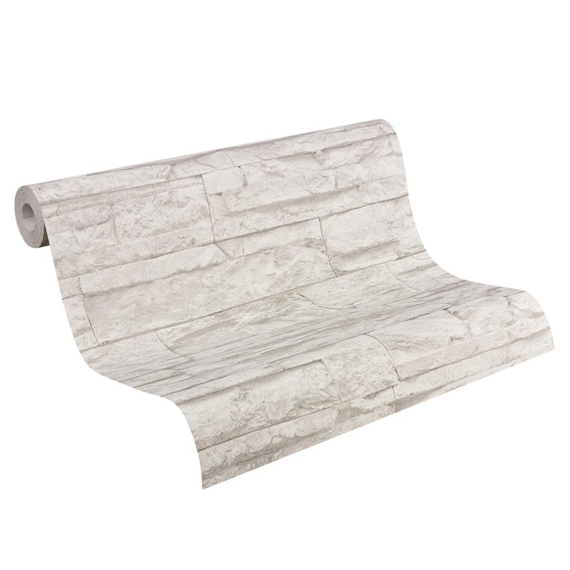 A.S. Création Best of Wood`n Stone 2nd Edition Papier peint effet brique - Gris