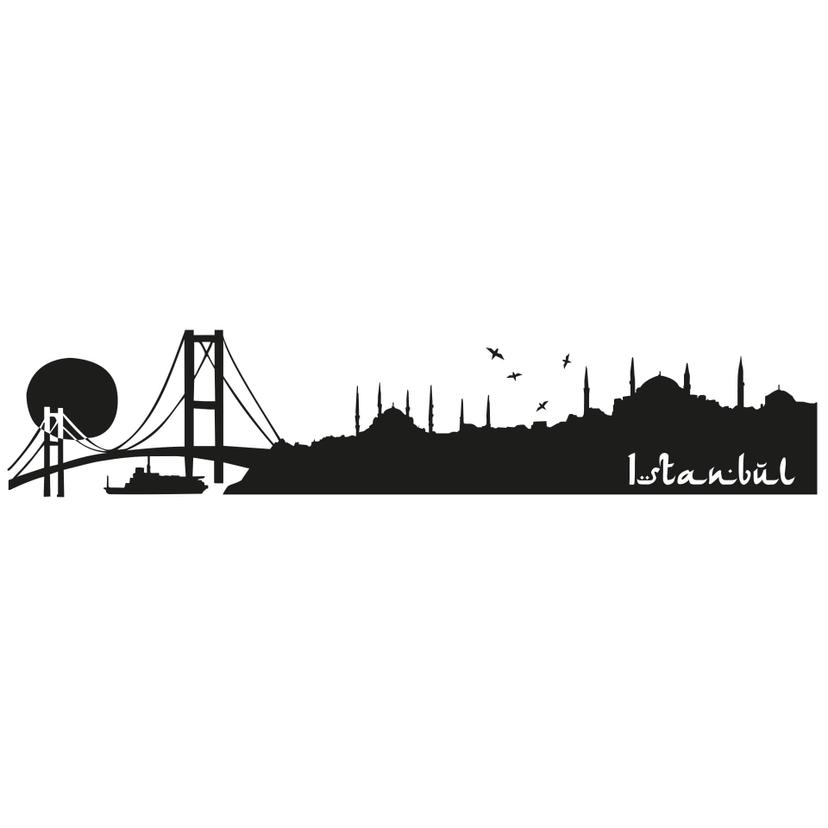 Muursticker Skyline van Istanbul