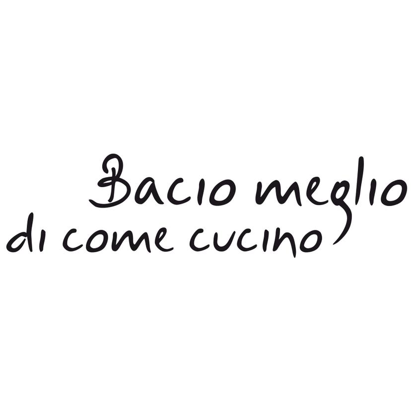 Sticker mural Bacio meglio... (2 couleurs)