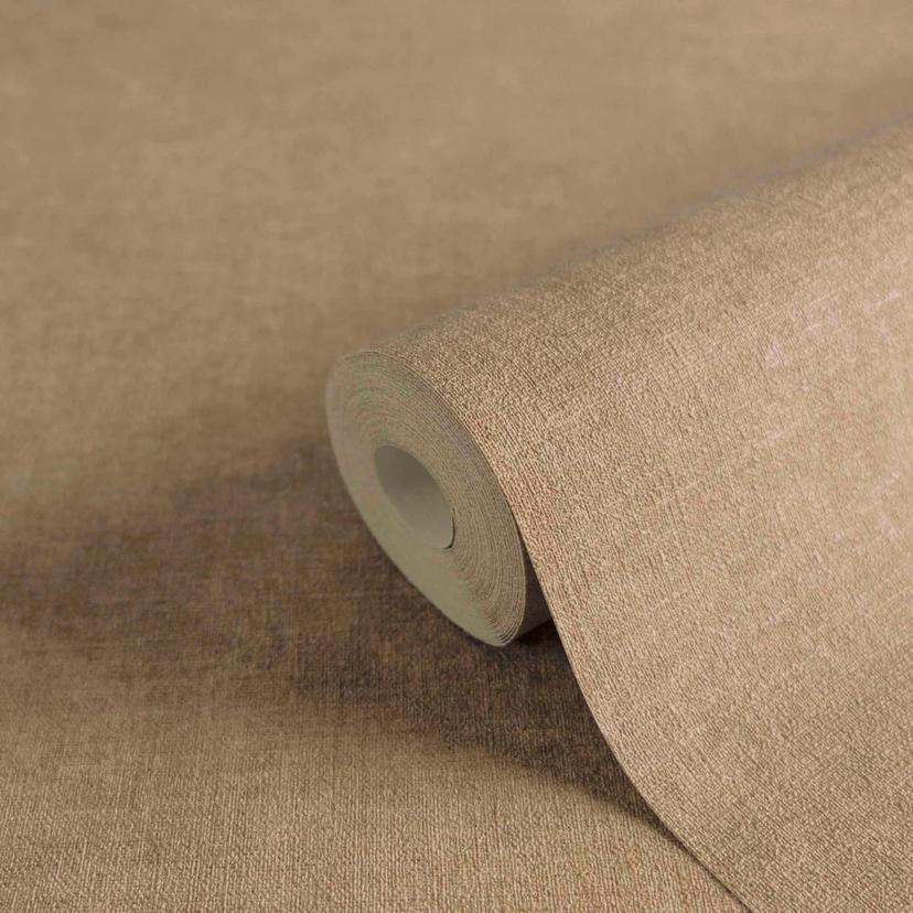 Papel pintado textura arpillera marrón natural - Papel pintado tejido-no tejido Acogedor