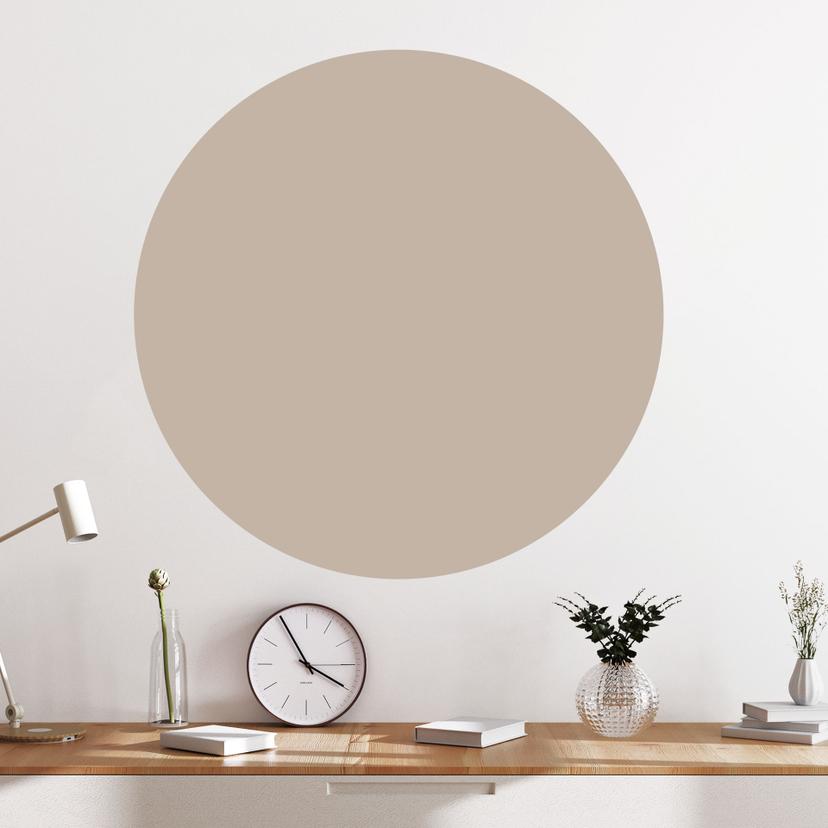 Wallsticker Cirkel taupe
