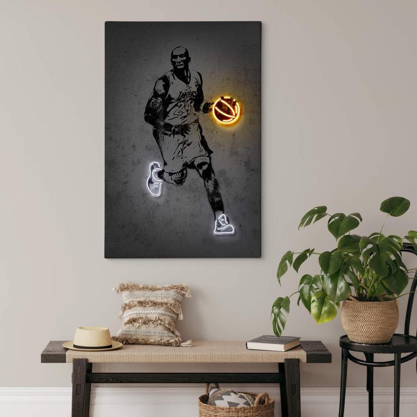 Canvas Mielu - Oud Basketballer Kobe Bryant