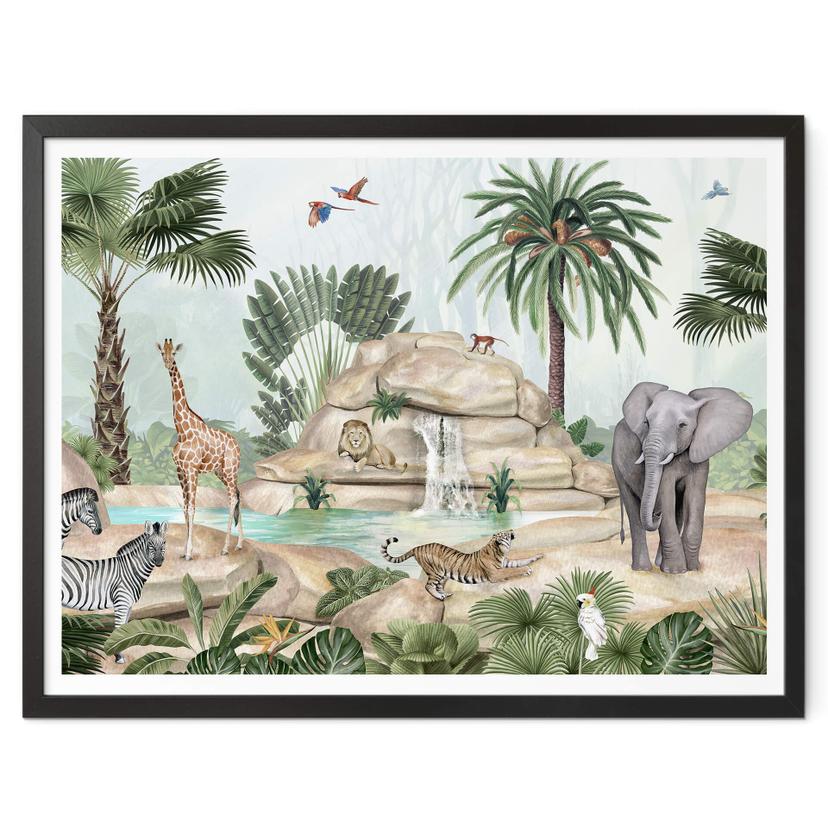 Póster infantil Kikki Belle - Jungle paradise