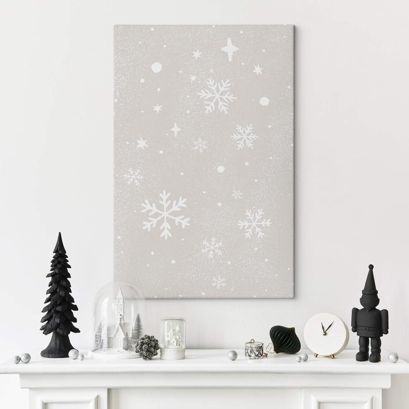 Stampa su tela Orara Studio - Fiocco di neve dorato