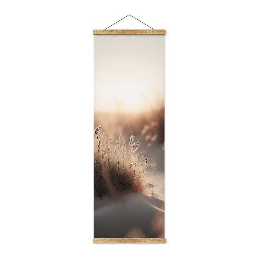 Tekstil plakat Treechild - solnedgang over klitterne