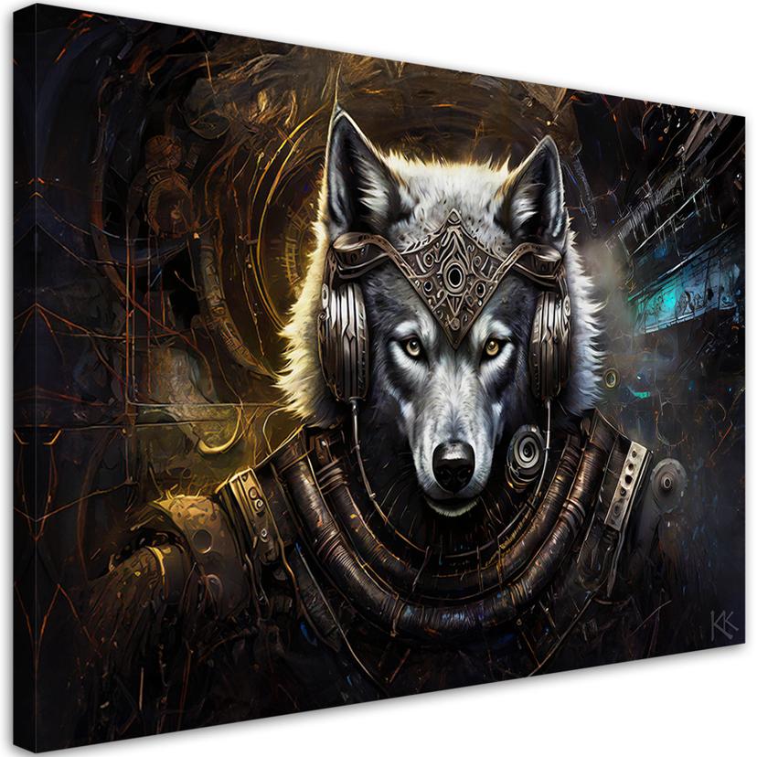 Canvasbillede, Abstrakte ulvedyr