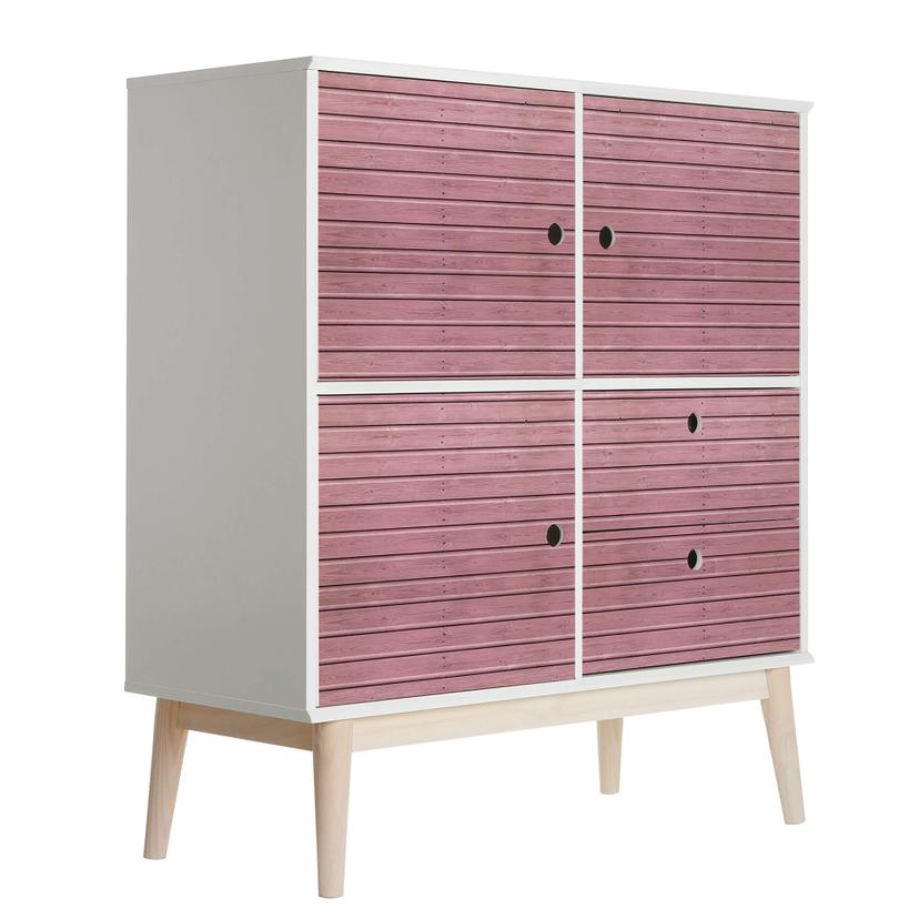 Foliera Möbler betsat trä rosa