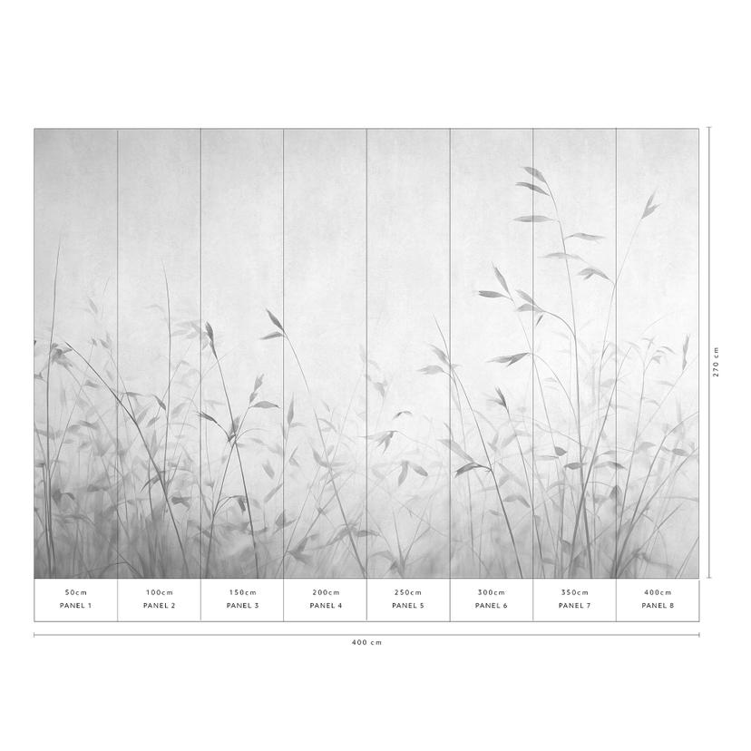 Carta da parati paesaggio Big Pictures grigio 4 x 2,70 m