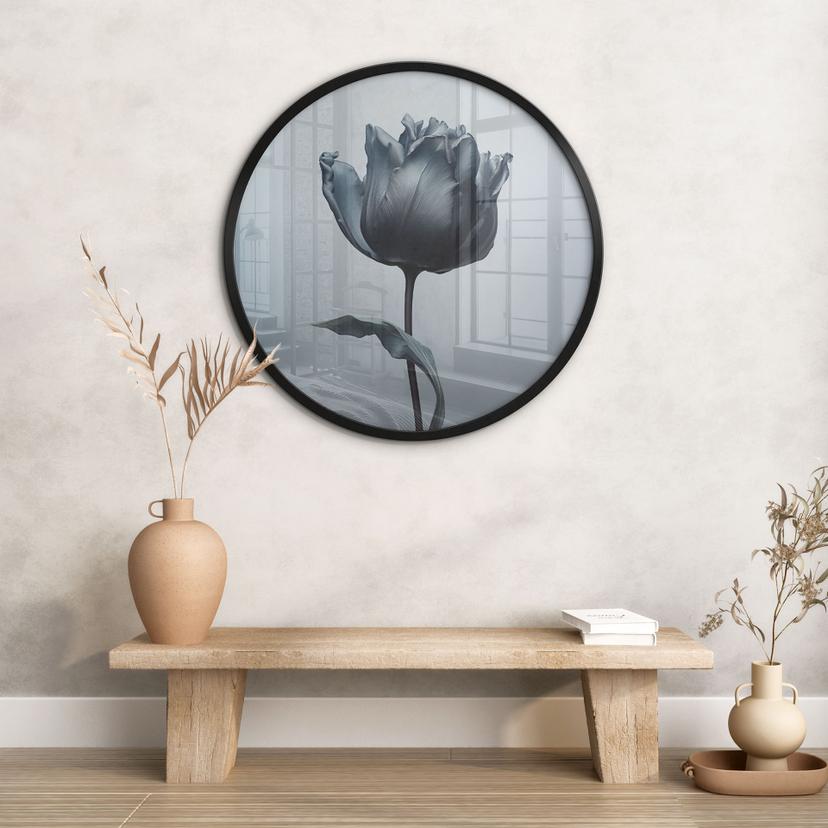Poster Tulipano vellutato in nero - Paksoylu