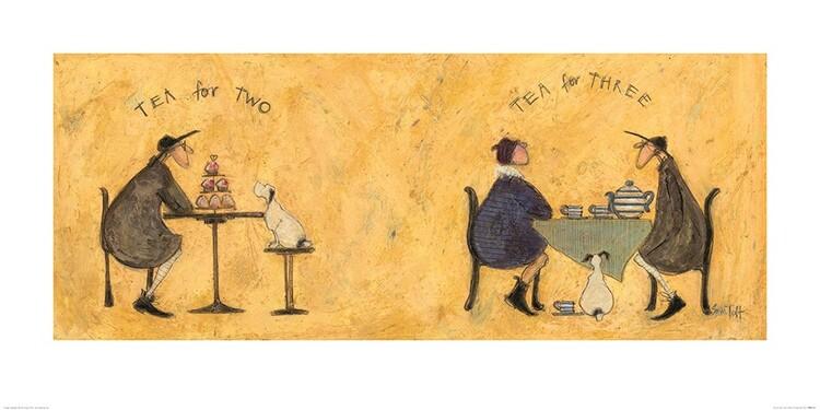 Plakat Sam Toft - Tea for Two Tea for Three Kunsttryk, Sam Toft (50 x 100 cm)
