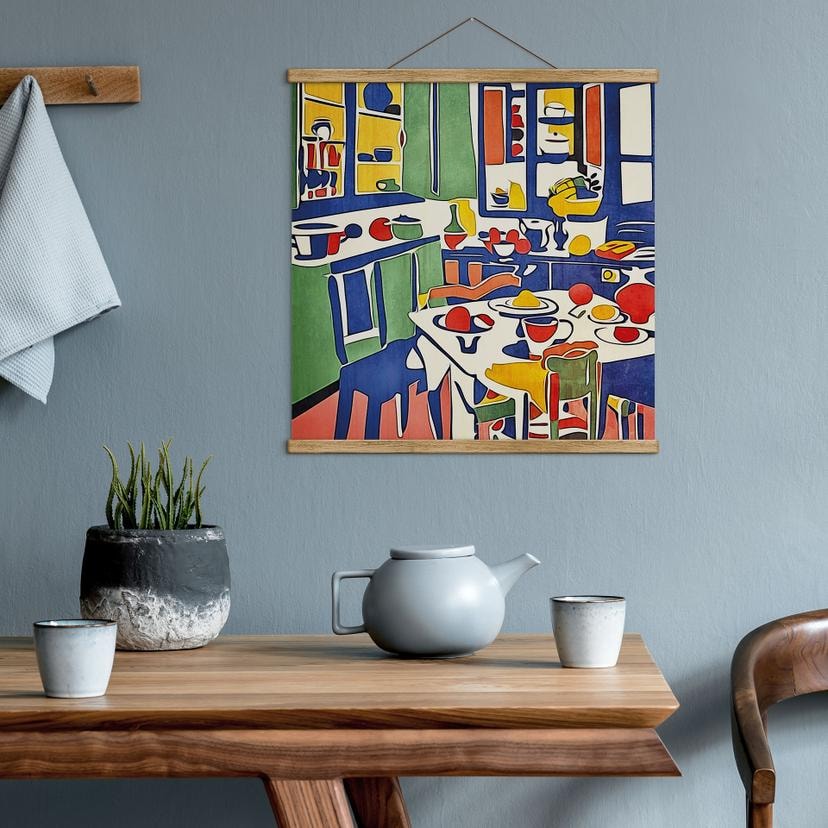 Poster tessile In cucina - Ispirato a Matisse - Zamart