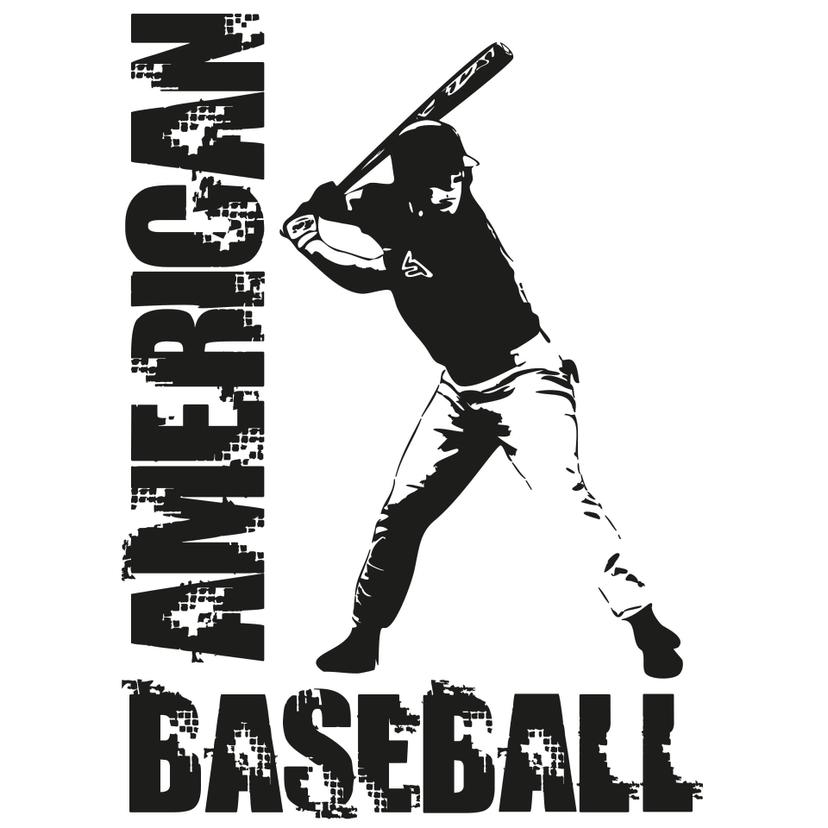 Adesivo murale - Baseball 3