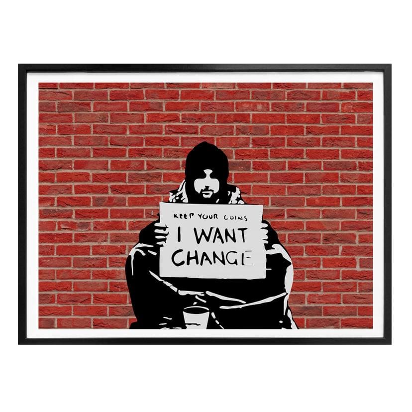 Plakat Banksy - Keep Coins