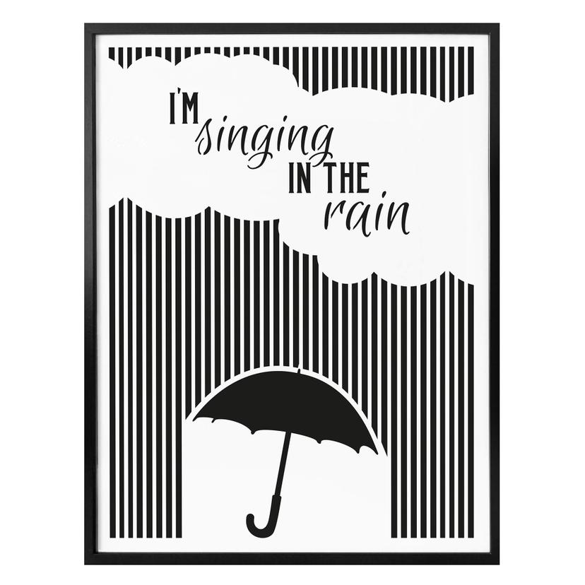 Póster - Canto bajo la lluvia