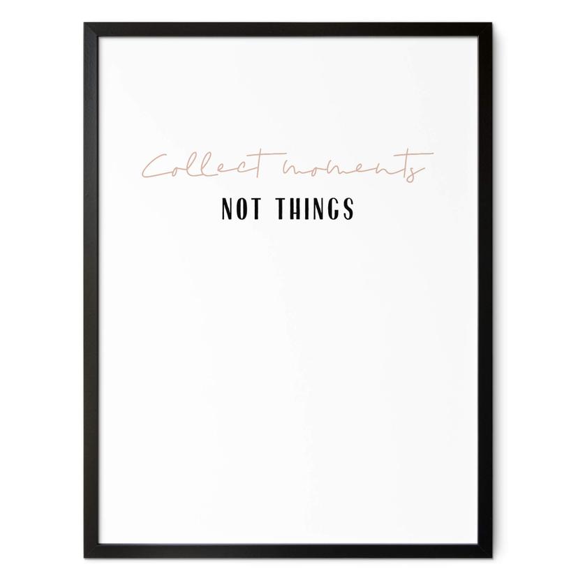 Póster uplusmestudio - Coleccionar momentos, no cosas
