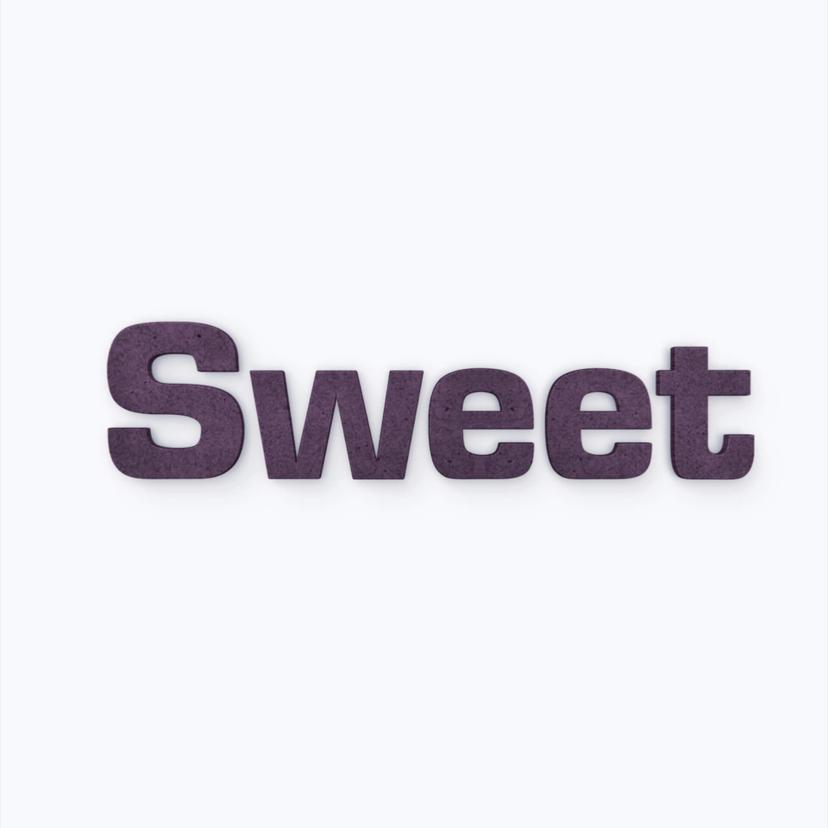 Scritta in MDF - Sweet