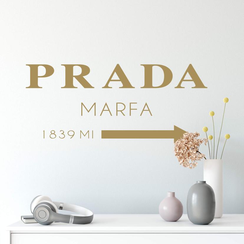 Adesivo murale - Prada Marfa
