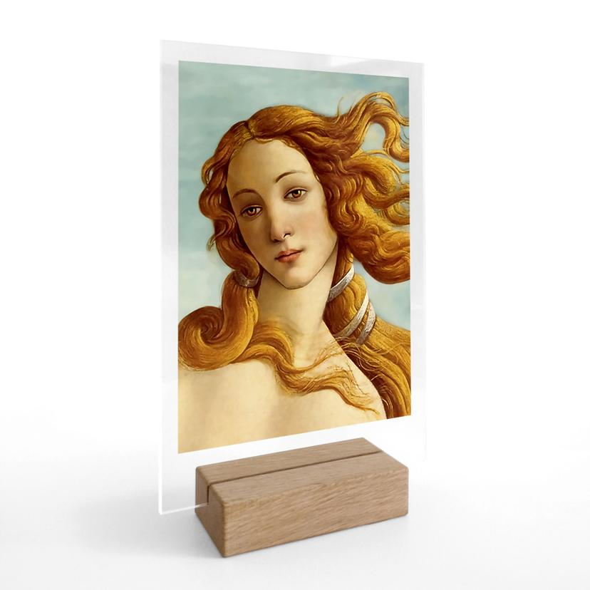 Akrylglas borddekoration Portræt af Venus - Inspireret af Botticelli