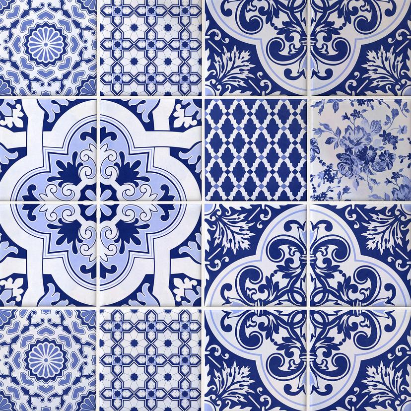 Azulejos Adhesivos Azulejos portugueses - lote de 12