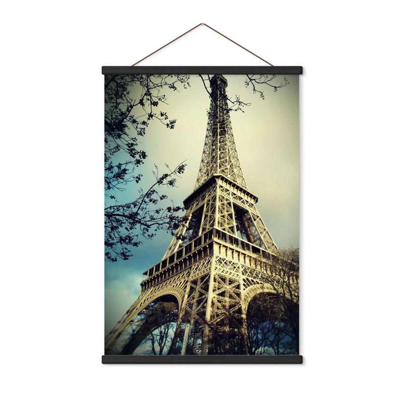 Tekstil plakat Paris Eiffeltårnet | Landemærke i Frankrig