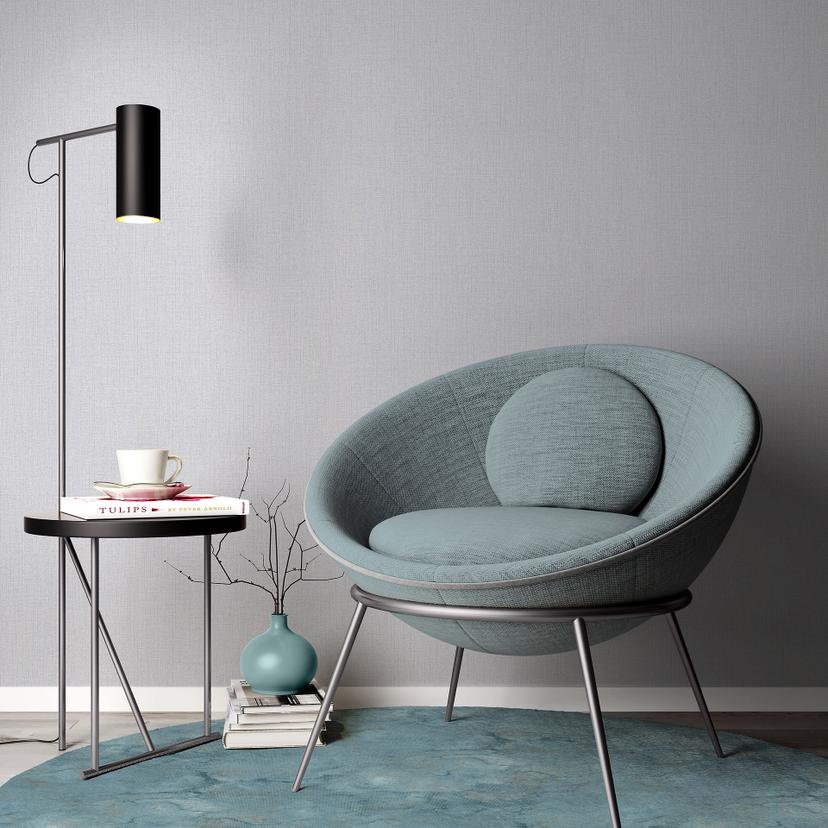 Moderne PVC-frit non-woven tapet i grå