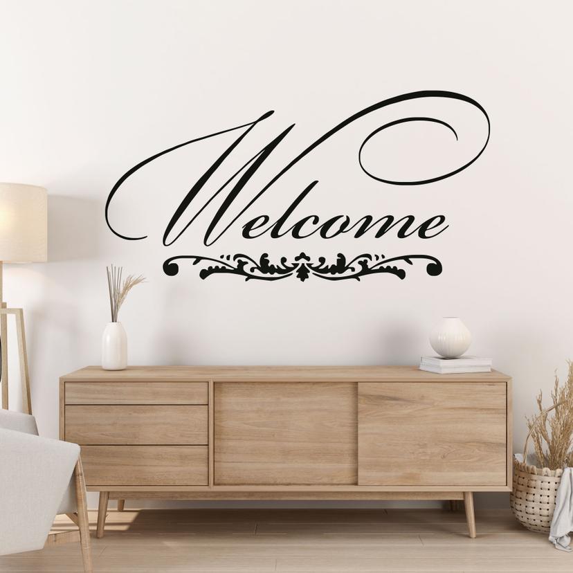 Sticker mural - Welcome 1