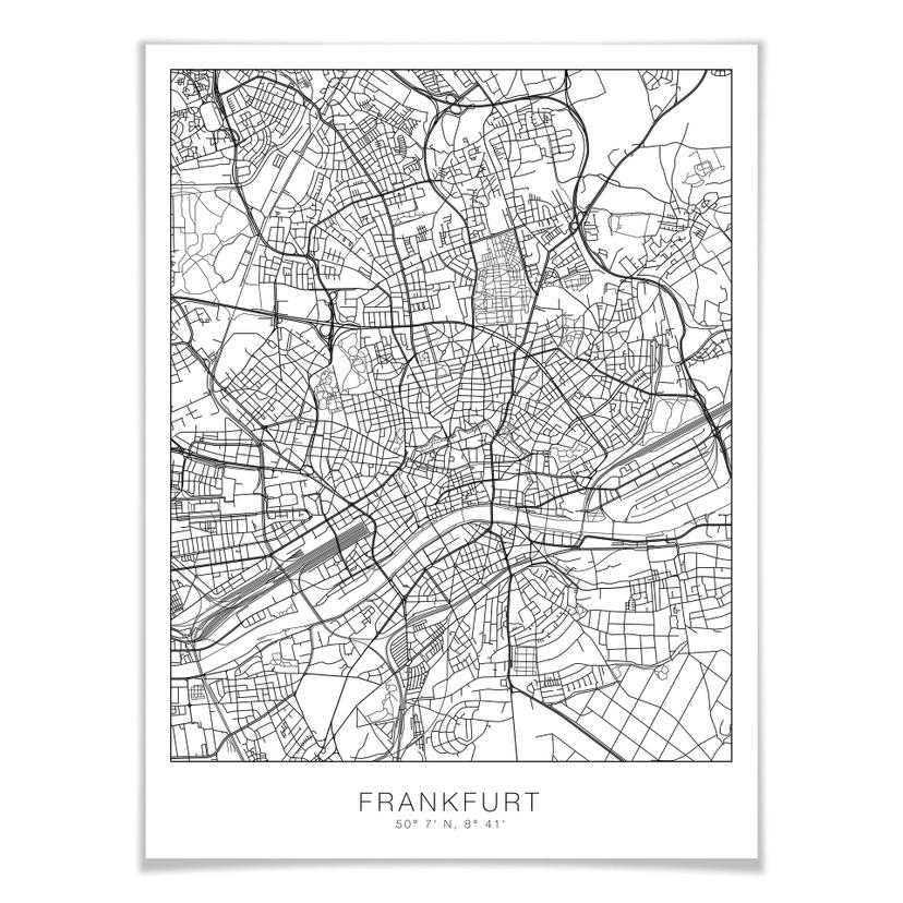 Poster Plan de Francfort