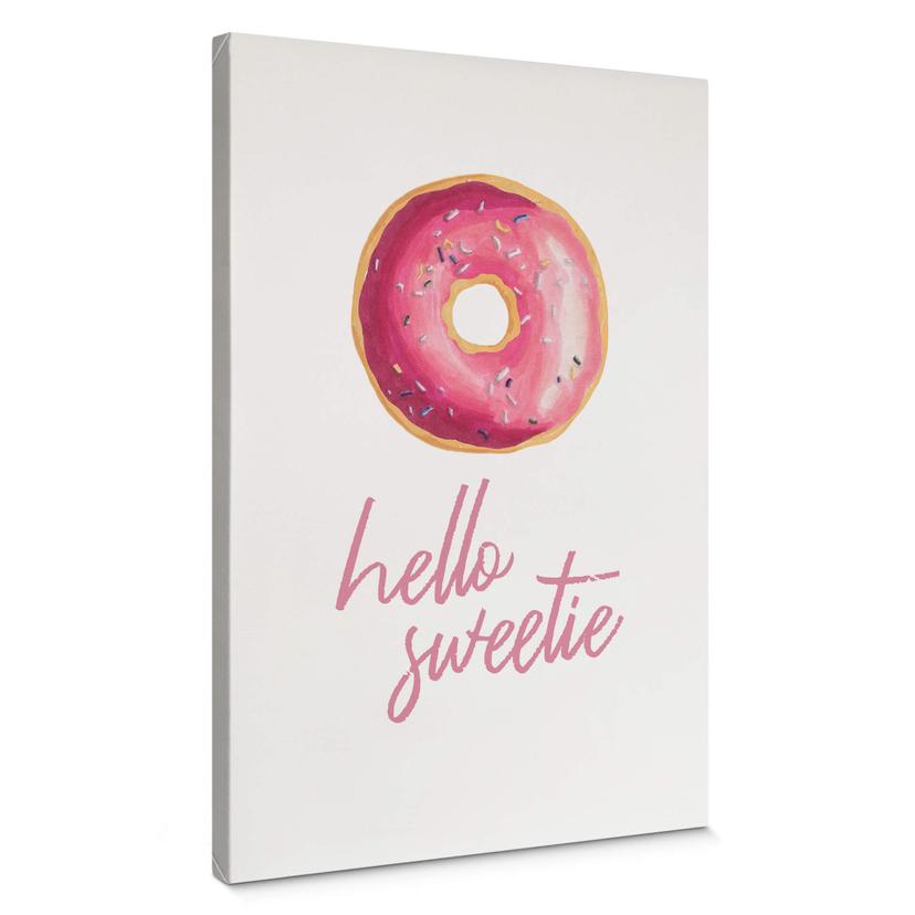 Lærredsprint - Donuts - Hello Sweetie