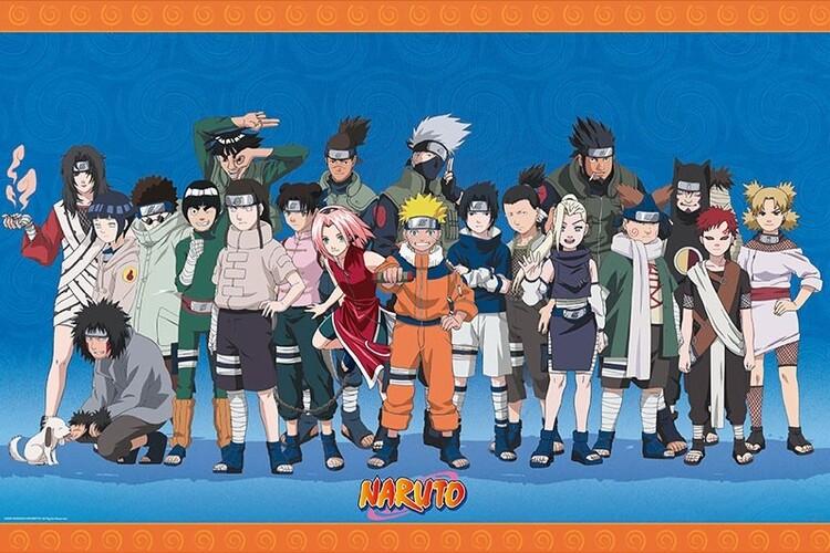 Poster, film poster Naruto - Konoha Ninjas 91,5x61 cm