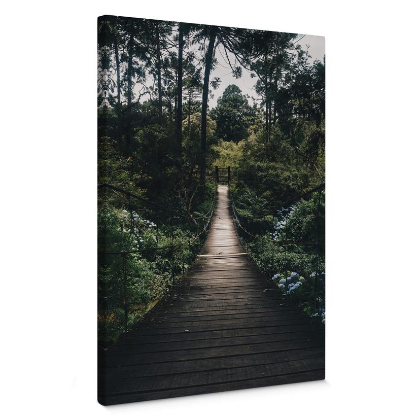 Tableau en toile Sentier forestier