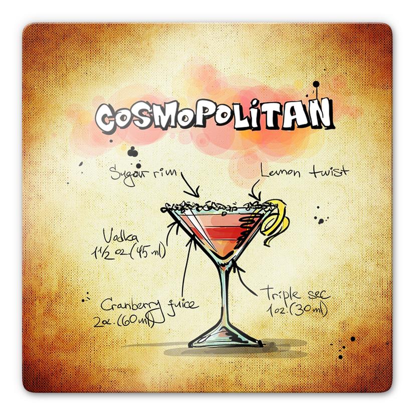 Tableau en verre - Casmopolitan - Recette
